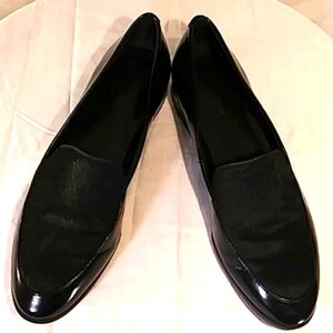 Like New Calvin Klein  Patent Pony Hair Loafers